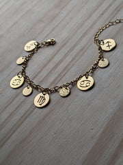 Bracelet signes astrologiques personnalisable